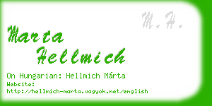 marta hellmich business card