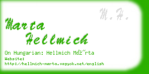 marta hellmich business card